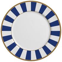 Sousplat Stripe Azul 34cm Cerâmica Alleanza