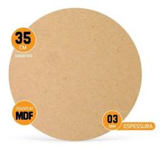 Sousplat Supla Decoração Versátil 1 Peça Modelo com 35cm Madeira Mdf Crua 3mm