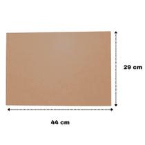 Sousplat Supla Suplat Retangular - MDF 3mm - Kit C/ 10 Unid. - Cantos Retos -