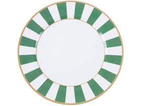 Sousplat Verde 34cm Alleanza Stripe