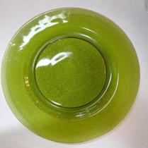 Sousplat Vidro Verde 33 cm - Gs
