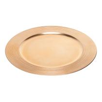 Sousplat Wolff de Plástico Dourado 33cm