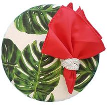 Sousplats costela de adão - kit 2 lugares - capa p/ sousplat + guardanapo + porta guardanapo + base de mdf.