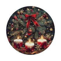 Sousplats De Natal Com Laço E Floco De Neve VIKAMA Duráveis 4/6/8/10PCS Decoração De Mesa Para