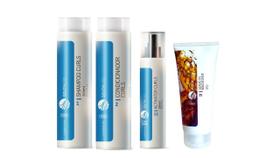 Southliss curls shampoo e condicionador e ativador + leave in macadame