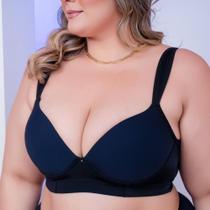 Soutien Plus Size com Alças Esponjadas e Barbatana