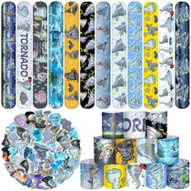 Souvenirs para Fiesta Tornado Lcnjscgo 74 Piezas: Pulseras y Pegatinas para Niños