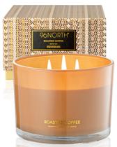 Soy Candle 96NORTH Luxury Coffee Scent 3 Wick 50h de tempo de queima