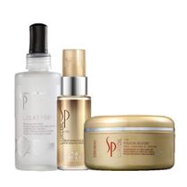 SP System Professional Luxe Oil Keratin Protect Mascara 150ml Oleo Capilar 30ml e Liquid Hair 100ml