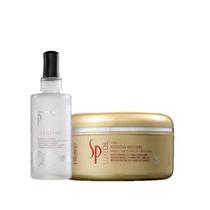 SP System Professional Luxe Oil Keratin Restore Mascara Capilar 150ml e Liquid Hair 100ml