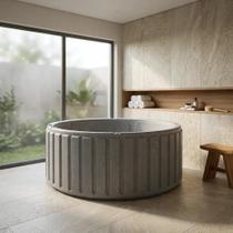 Spa Hidromassagem Portátil Eco Top Line Ouro Fino com Aquecedor, Cromoterapia LED e Smart Home 5 Lugares Cinza 220V Spa Hidromassagem Portátil Eco Top Line Ouro Fino com Aquecedor, Cromoterapia LED e Smart Home 5 Lugares Cinza 220V