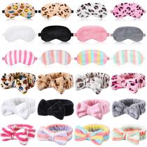 Spa Party Favors Xuhal Makeband Headband Sleep Eye Máscara 24 unidades