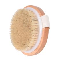 Spa Round Body Care Shower Brushes Scrubber Bristle Gentle Brush for Home Bathroom Outdoor Traveling Portable - True color