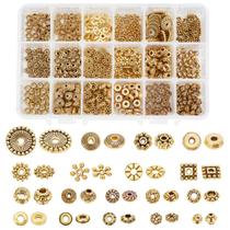 Spacer Beads PH PandaHall Tibetan Alloy 540 unidades, 18 estilos