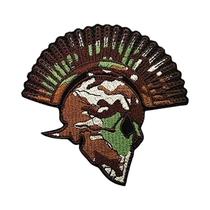 Spartan Armor Warrior Capacete Patch Bordado Emblema Tático Adesivos Em Roupas Com Gancho E Loop