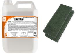 Spartan Yellow Pine 1 Detergente 5L+ 2 Fibras Limpeza Pesada Spartan Yellow Pine 1 Detergente 5L+ 2 Fibras Limpeza Pesada