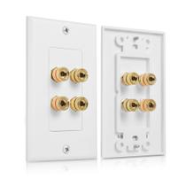 Speaker Wire Wall Plate Cable Matters, pacote com 2 alto-falantes Speaker Wire Wall Plate Cable Matters, pacote com 2 alto-falantes