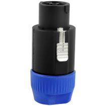 Speakon Conector Profissional Linha Macho 8 Polos Banhados a Ouro