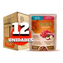 Special Cat Adulto Carne Ao Molho Sachê 85g Caixa 12 Unidades Special Cat Adulto Carne Ao Molho Sachê 85g Caixa 12 Unidades