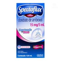 Spectoflux 15mg/5ml xarope pediarico 120ml framboesa expectorante - GLOBO