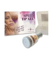 Speed gel tip stiletto 100 un + grip base - piu bella