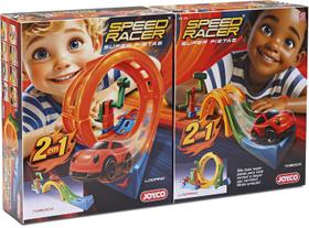 Speed Racer Super Pistas 2 em 1 Joy.co 978 - Bambola Speed Racer Super Pistas 2 em 1 Joy.co 978 - Bambola
