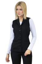 Spencer Feminino com Elástano - Colete Social Feminino Alfaiataria - Blusa Social Feminna Spencer Feminino com Elástano - Colete Social Feminino Alfaiataria - Blusa Social Feminna