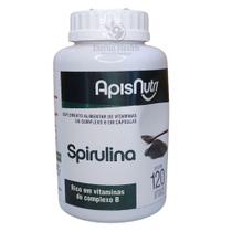 Spi rulina 500mg 120 Cápsulas Apisnutri Energia Nutrição Spi rulina 500mg 120 Cápsulas Apisnutri Energia Nutrição