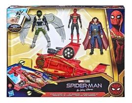 Spider Man Filme 3 - Fuga Escape Jet Jato Aranha C/ 3 Bonecos (homem Aranha, Vulture e Dr Estranho) - Hasbro