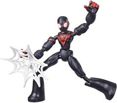 Spider-Man Marvel Bend e Flex Miles Morales Action Figure Toy, Figura flexível de 6 polegadas, inclui acessório web, para crianças de 4 anos ou mais