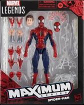 SpiderMan Deluxe Maximum Series Marvel Legends 15 Cm Articulado C/ 20 Acessorios - Hasbro