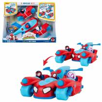 Spidey Amazing Friends - Carrinho Deluxe Split Racer 3 em 1 da Equipe Spidey - Sunny