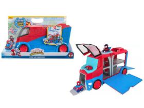 Spidey Amazing Friends Veículo Teia de Transporte Com Mini Lançador e 2 Miniveículos - Luz e Som Sunny - 2373