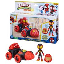 Spidey - Boneco E Veiculo Miles Morales Drill Spinner F7253 Hasbro