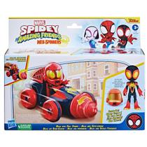 Spidey - Boneco E Veiculo Miles Morales Drill Spinner F7253 Hasbro
