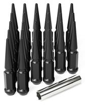 Spike Lug Nuts Orion Motor Tech M14x1.5 14mmx1.5 Conjunto de 24 pretos
