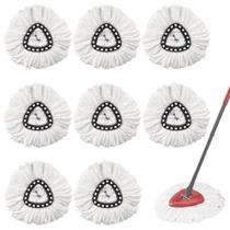 Spin Mop reabastece, pacote com 8 cabeças de reposição de microfibra