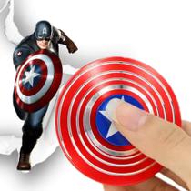 Spinner Capitão América Com Embalagem De Metal