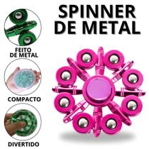Spinner de Metal Premium Brinquedo Antiestresse Silencioso e Durável para Adultos e Crianças