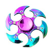 Spinner Fidget de Metal com Arco-Íris Gradiente - Silencioso e Anti-Ansiedade