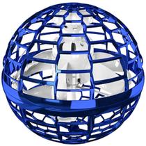 Spinner Voador Led Flynova Pro Bola Esfera Mini Drone Azul