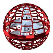 Spinner Voador Led Flynova Pro Bola Esfera Mini Drone Vermelho Spinner Voador Led Flynova Pro Bola Esfera Mini Drone Vermelho