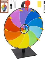 Spinning Prize Wheel JStFru de 30 cm com marcador apagável a seco e borracha