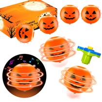 Spinning Toy Top Leetous Halloween Pumpkin, pacote com 6