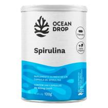 Spirulina 520mg Ocean Drop Vegana 240 Cápsulas Spirulina 520mg Ocean Drop Vegana 240 Cápsulas