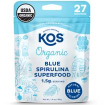 Spirulina azul em pó (KOS USDA) Ficocianina orgânica (27 porções)