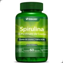 Spirulina e Picolinato de Cromo 60 Capsulas Herbamed