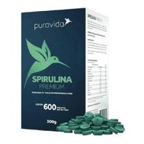 Spirulina Premium 500mg (600 Tabletes) - Pura Vida