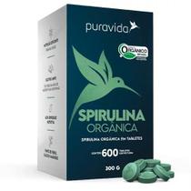 Spirulina Premium Orgânica de 500 mg com 600 Tabletes de 100g - Pura Vida