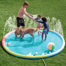 Splash Pad Sprinkler Sloosh 120 antiderrapante para crianças e animais de estimação Splash Pad Sprinkler Sloosh 120 antiderrapante para crianças e animais de estimação